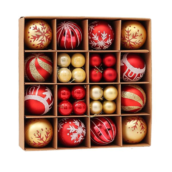 Mapple Supplies Snowflake Christmas Ball Star Ornaments 30 Pieces