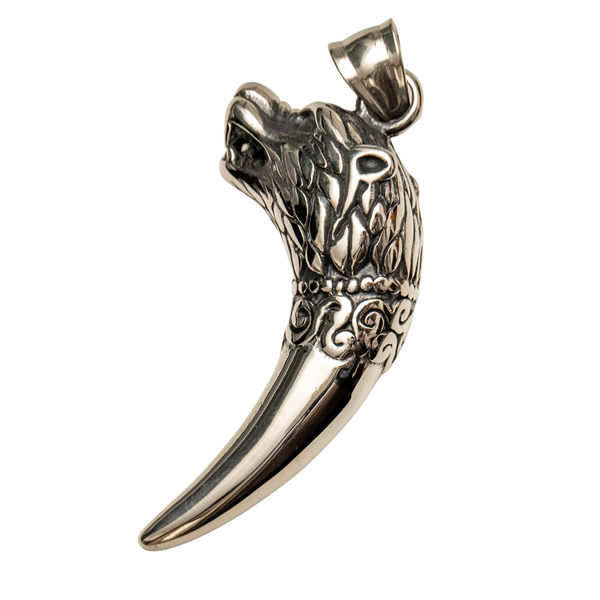 Stainless Steel Wolf Pendant