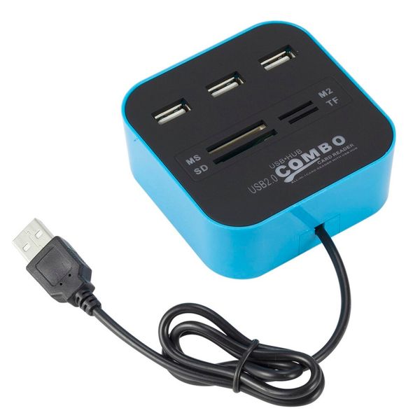 SWEG Smart USB 2.0 HUB 3 Port card reader for TF SD SIM USB Combo