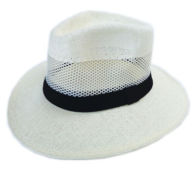 Summer Hat 2022 - Fedora Hat For Men &amp; Women Panama Hat - Vented Straw Hat