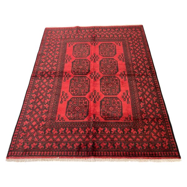 AMAN PERSIAN Handmade Red Afghan - 198 x 148 cm