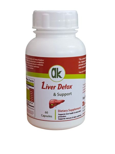AK Liver Detox and Support Capsules | Healthy liver function | 60 Capsules