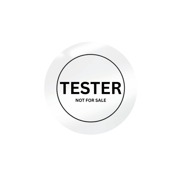 Tester Clear Vinyl Stickers Roll