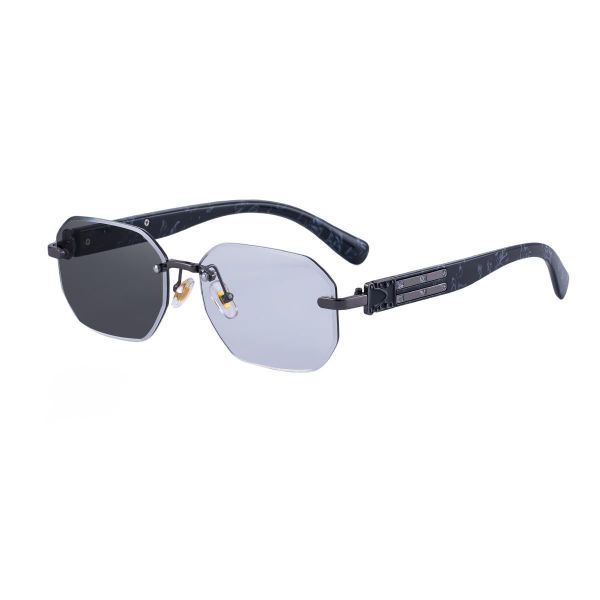 Color Changing Frameless SunGlasses Men Trendy UV Protection