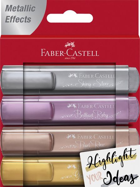 Faber Castell - Metallic Highlighters - Set of4