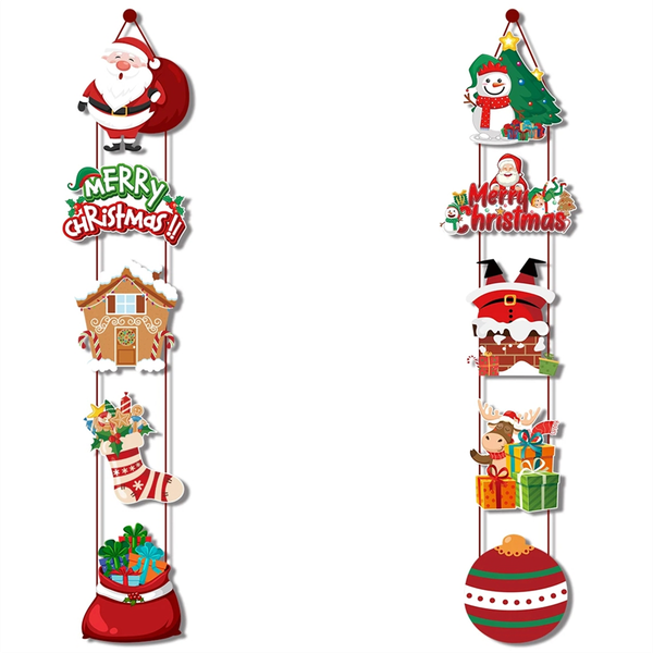 Hanging Door Banner Santa Couplet Christmas Decorations