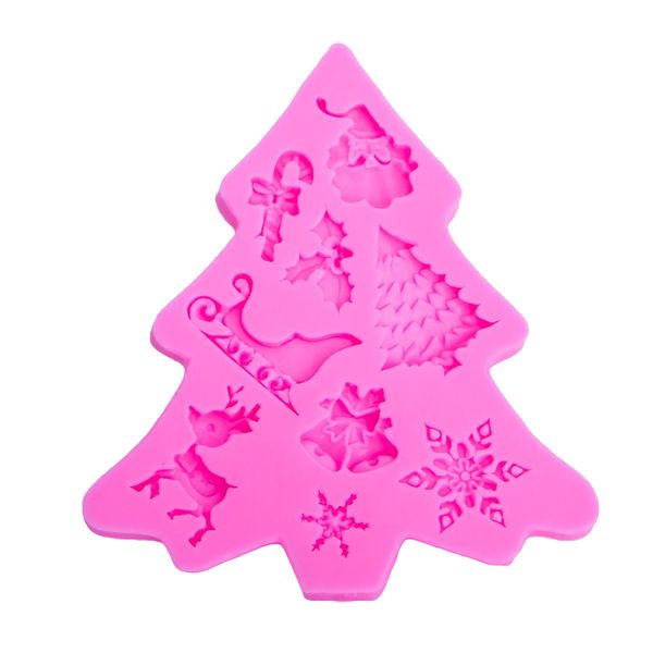 Christmas Themed Silicone Fondant Mold