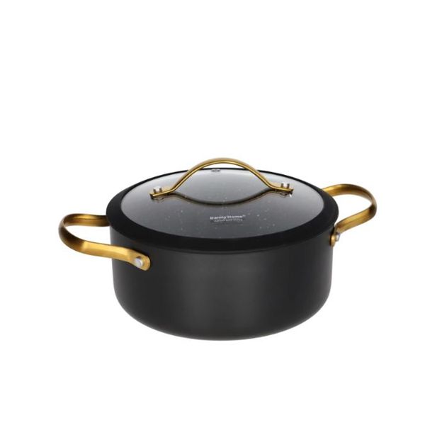 Black 4.5l Non-Stick Casserole Pot - 24cm