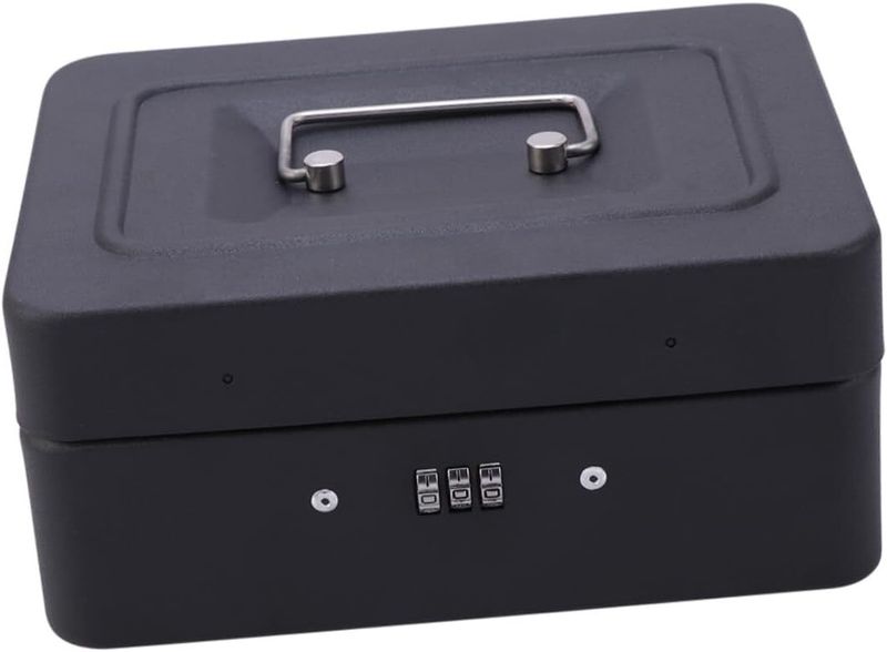Combination Lock Thicken Safety Box for Cash Management Portable