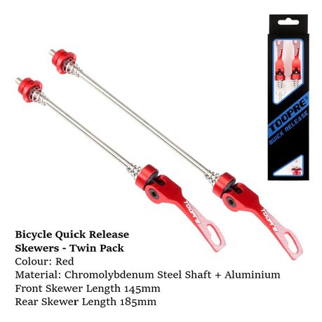 Quick release online skewer sizes