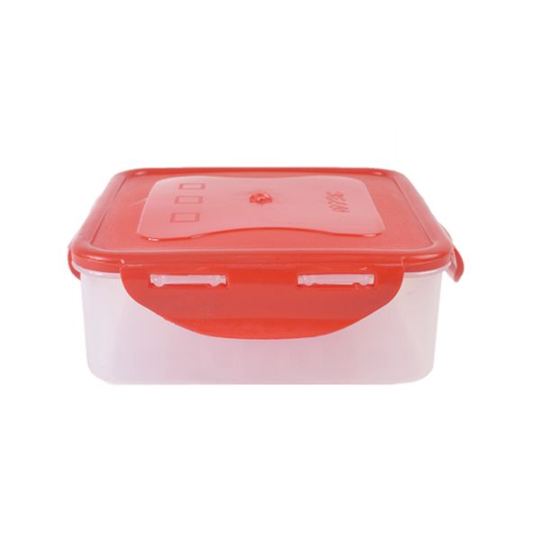Square Lunch Box With Snap Lids