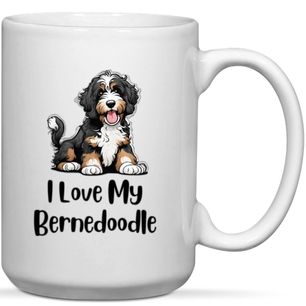 I Love My Bernedoodle Pet Lover Gift Mug