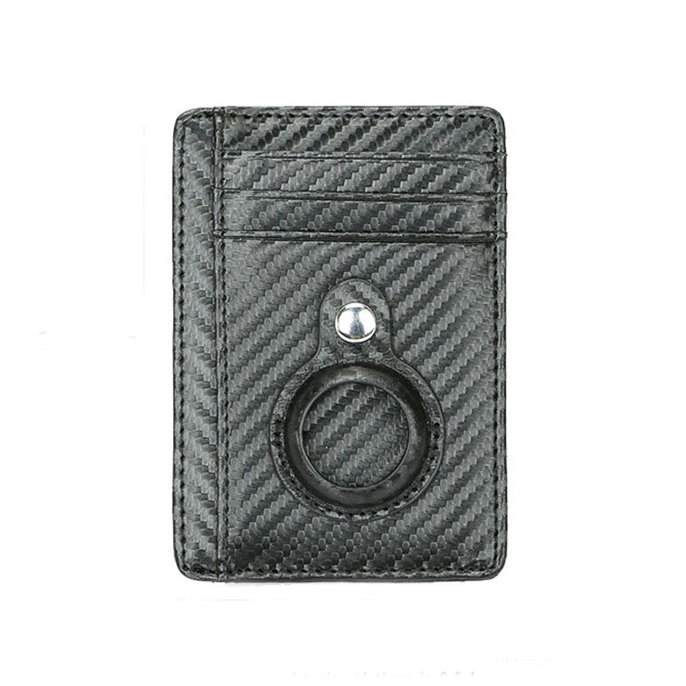 Credit Card Holder with Airtag Slot Rfid Wallet Money Clip for Men