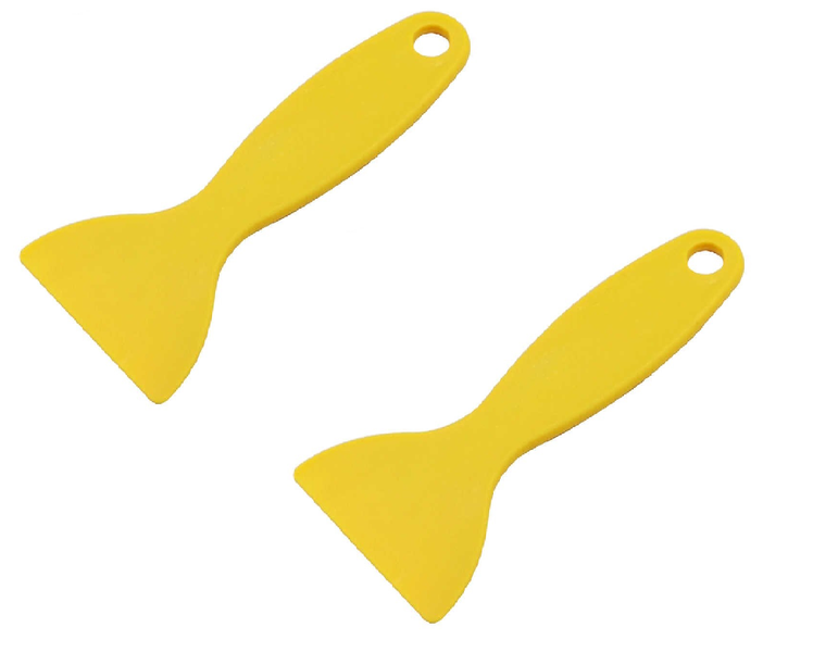 ZF Plastic Scraper Pry Tool Screen Repair Opening Repair Yellow Pack of 2