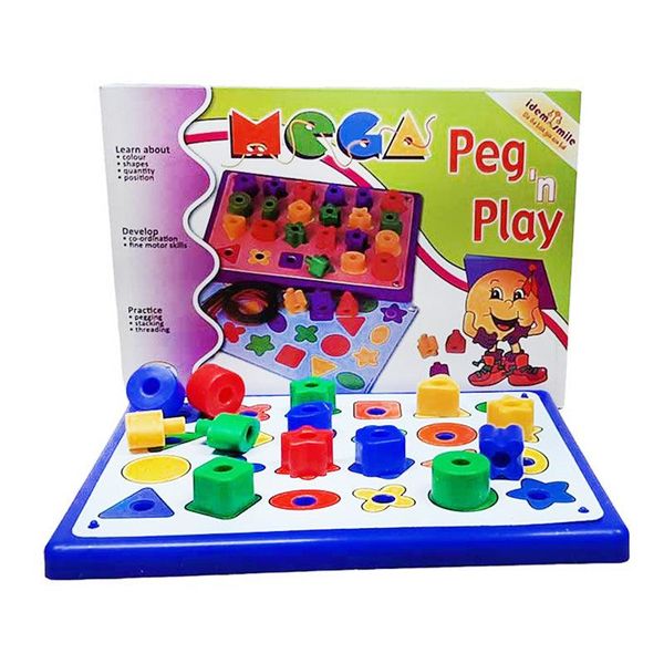 SMILE EDUCATION TOYS Mega Peg N Play Age 2+