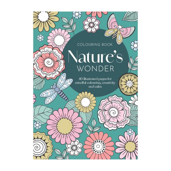 Adult Colouring Book -Nature's Wonder (40 Sheets)
