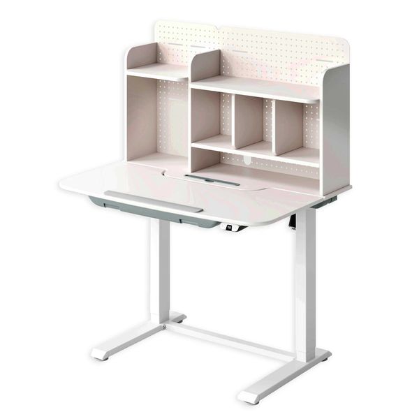DIYF - Electronic Height Adjustable Study Table with Shelving