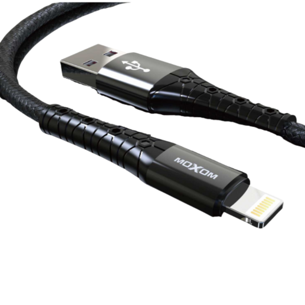 Moxom CB-31 Lightning Fast Charging Cable - 2.4A Speed with LED Light