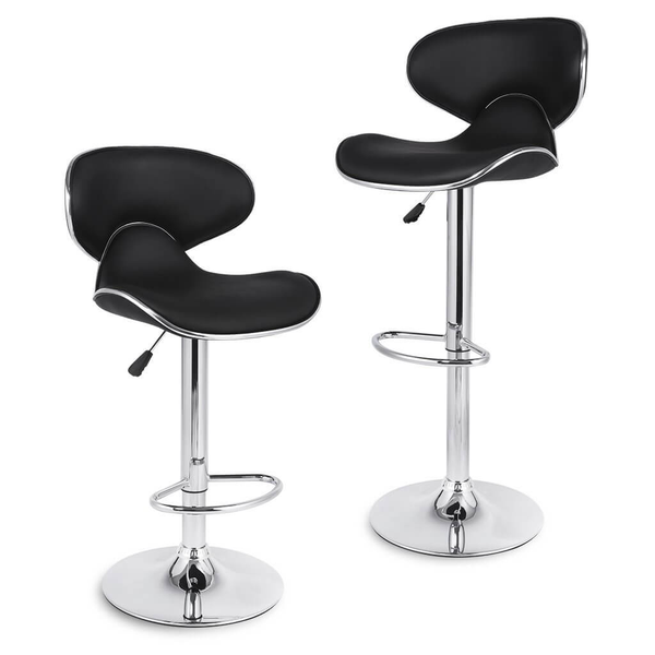 Bar Stools / Kitchen Counter Breakfast Chairs - 2 Pack – White Colour