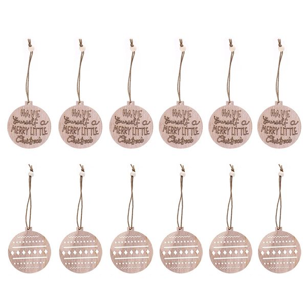 Creative Crafts Wooden Christmas Pendant Home Decoration Gift Accessories C