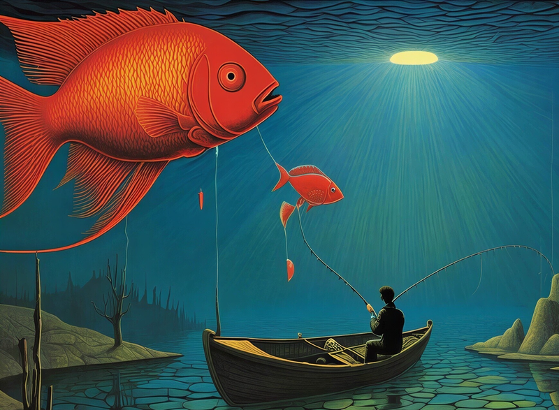 Modern Canvas Wall Art Home Decor - Gone Fishing