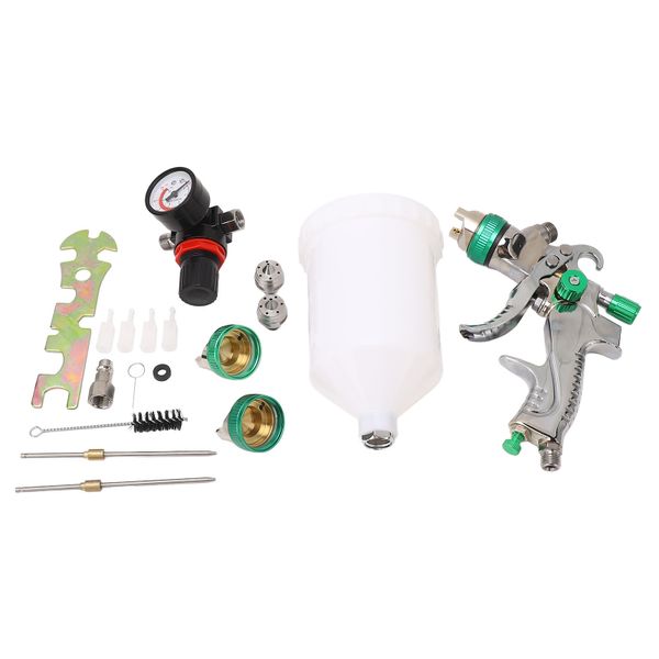 HVLP Gravity Feed Spray Gun 600ml for Auto &amp; Crafts