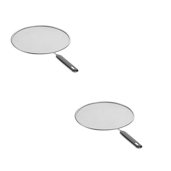 2 Set Of 33cm Stainless Steel Splatter Screen Protector YD 316820