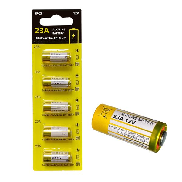 Battery 23A Battery 12V High Voltage Cell Batteries for Car Remote Pack 5
