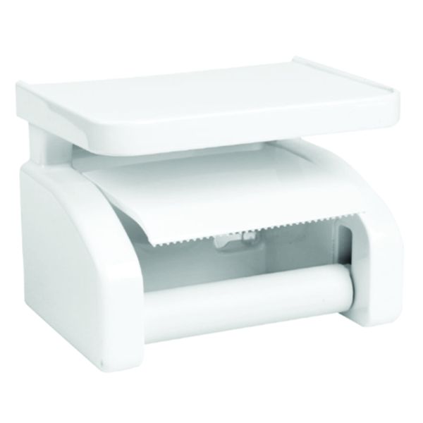 Toilet Roll / Paper Holder With Shelf For Phone Or Keys With Suction Cup