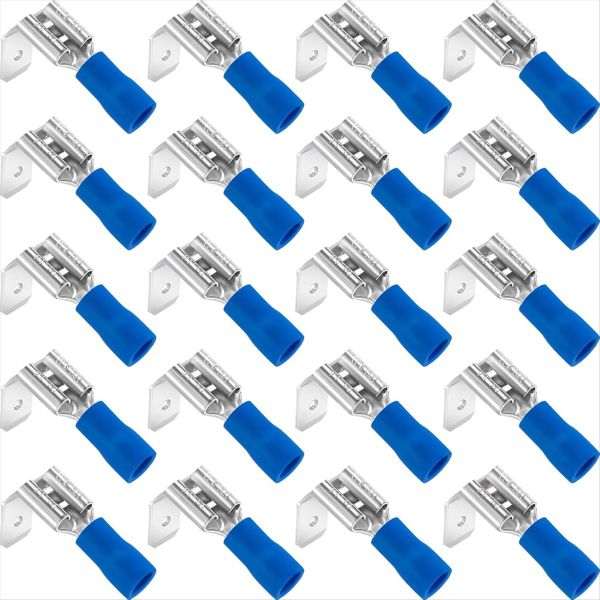 Spade Connectors, Disconnect Piggyback Spade Assortment Kit, Semi-Insulated