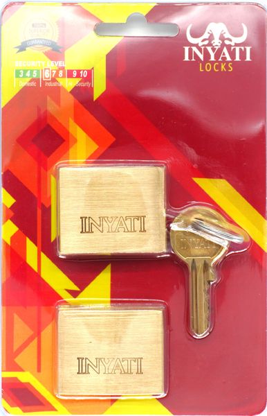 Inyati 40mm Padlock K/A 2Pack No Shackle