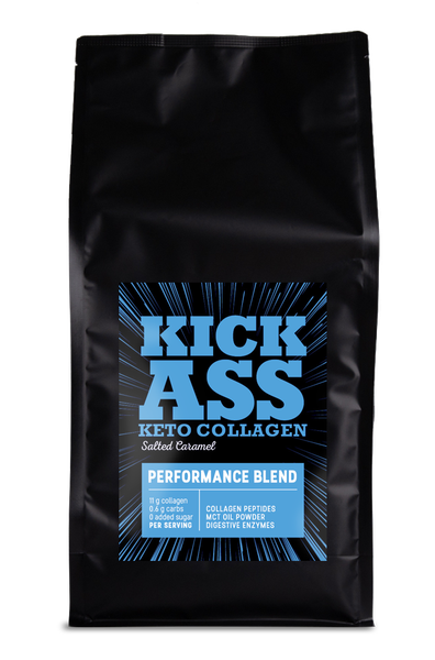 Kick Ass - Keto Collagen Protein Powder - Salted Caramel - 1kg