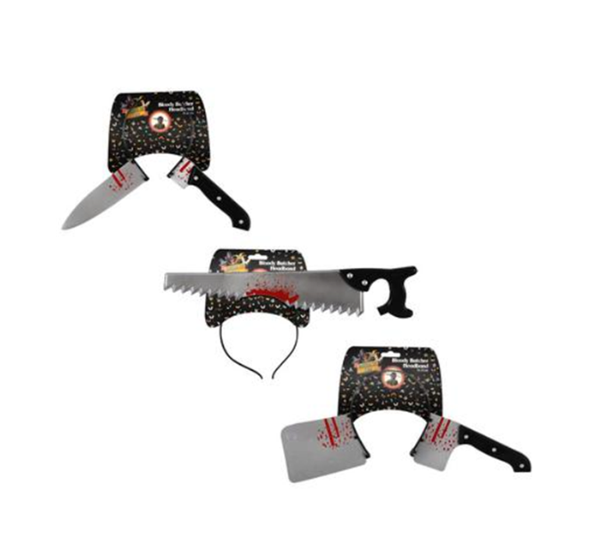 Bloody Butcher Dress Up Headband - 3 Piece Set
