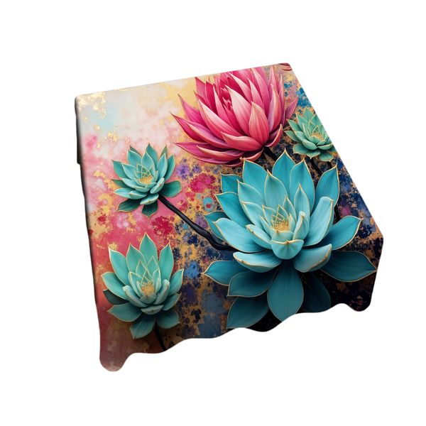 Protea &amp; Succulent Oasis Square Tablecloth