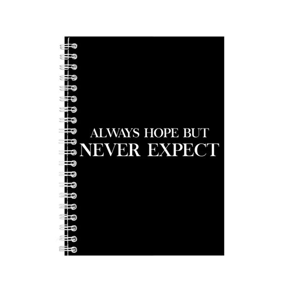 Hope A5 Notebook Spiral Lined Motivational Sayings Graphic Notepad Gift 185