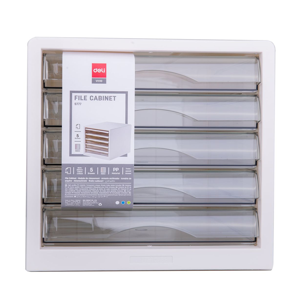 Deli 5 Drawer File White Shop Today. Get it Tomorrow