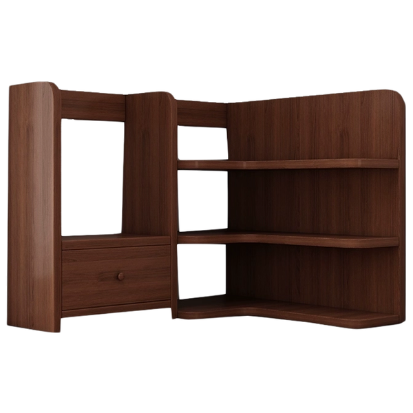 Wood Desk File Organizer Desktop Organizer Display Shelf Rack Bookcase