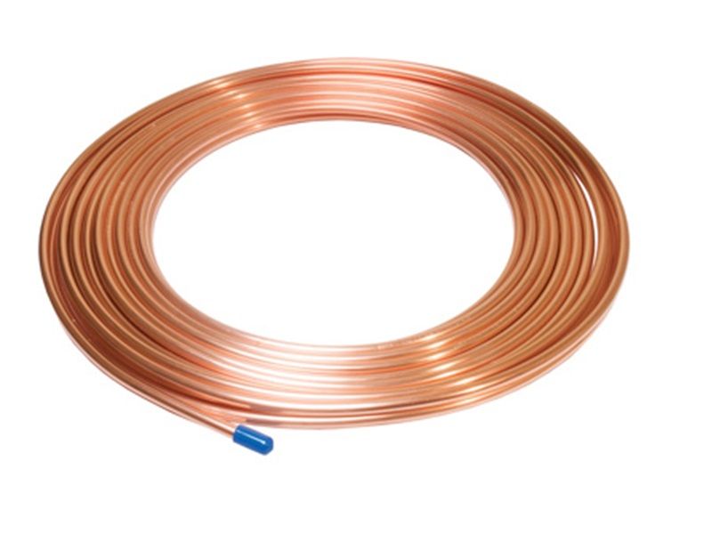 Alaska Copper Pipe, 3/8" O.D x 15m Coil, Durable Piping Solution