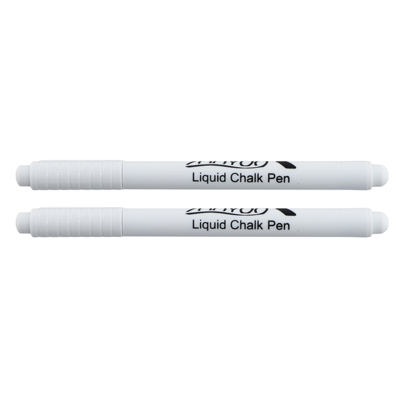 2PC Liquid Chalk Pen Marker For Glass Windows Chalkboard Blackboard white