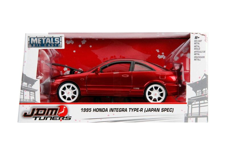 Jada-1/24 1995 Honda Integra Type-R "Japan Spec Candy Red w/Carbon
