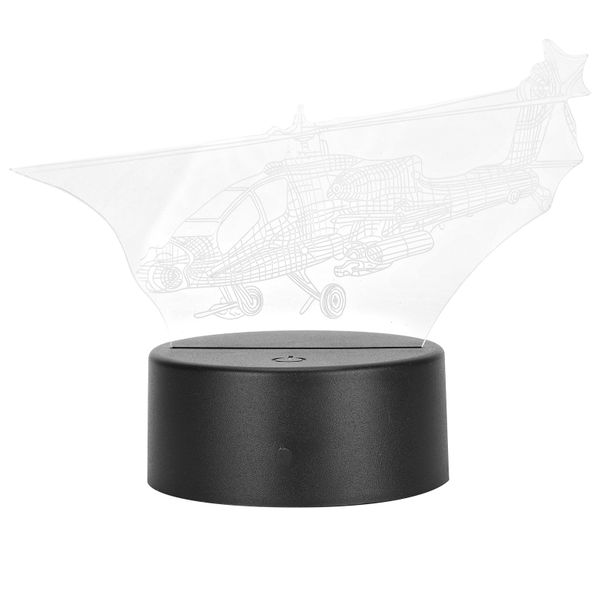 Helicopter Acrylic Touch Lamp for Desk Decor