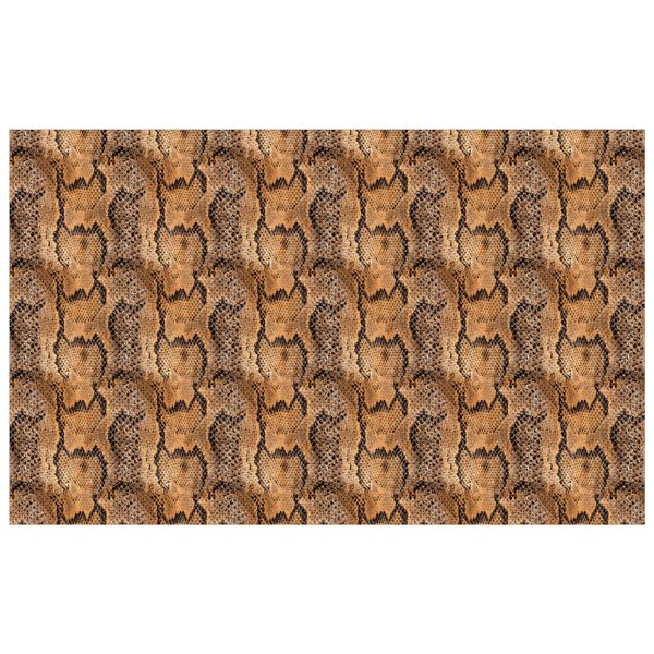 White Snake Skin Rectangle Tablecloth