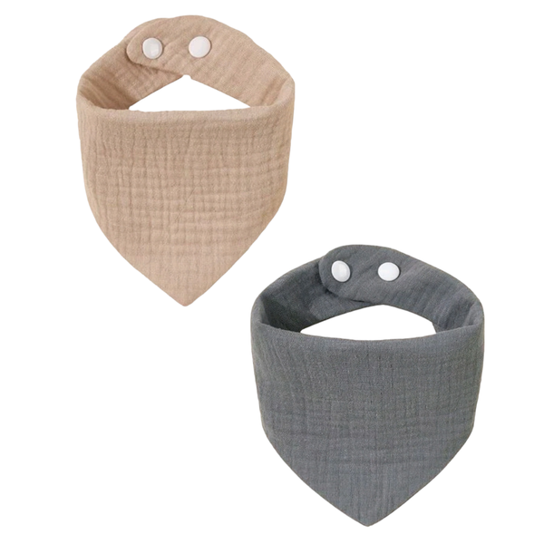 Baby Bandana Bibs - 2 Pieces
