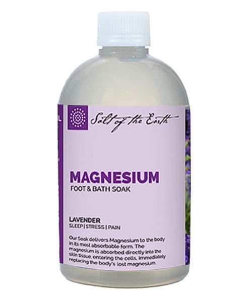 Salt of the Earth - Magnesium Foot and Bath Soak 500ml - Lavender