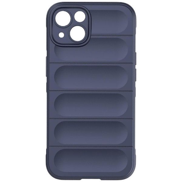 Shockproof Protective Perforated Phone Case - iPh 15 Plus - Navy Blue