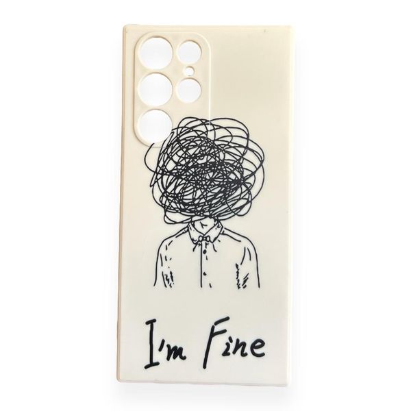 AMA Silicon Protective Case I Am Fine for Samsung A52 / A52s 5G