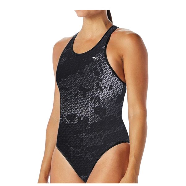 TYR Durafast Elite Ison Maxfit Bathing Suit with Lower Leg - Titanium