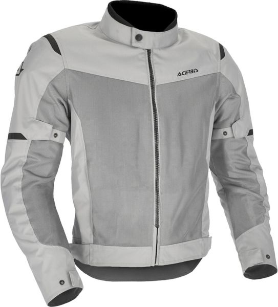 Acerbis Ramsey Vented Light Grey Motorcycle Jacket