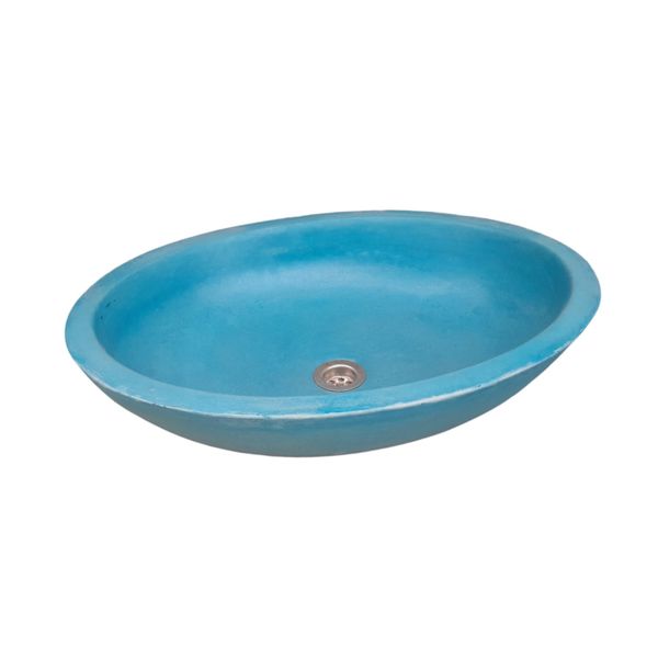 Angels Rock Pool Blue Bespoke Bathroom Basin/Sink 54.5x40x16.5cm