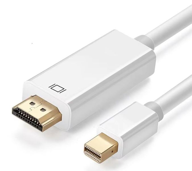 Mini DisplayPort to HDMI Cable 2 Meter - Full HD / 4K Output BY GE